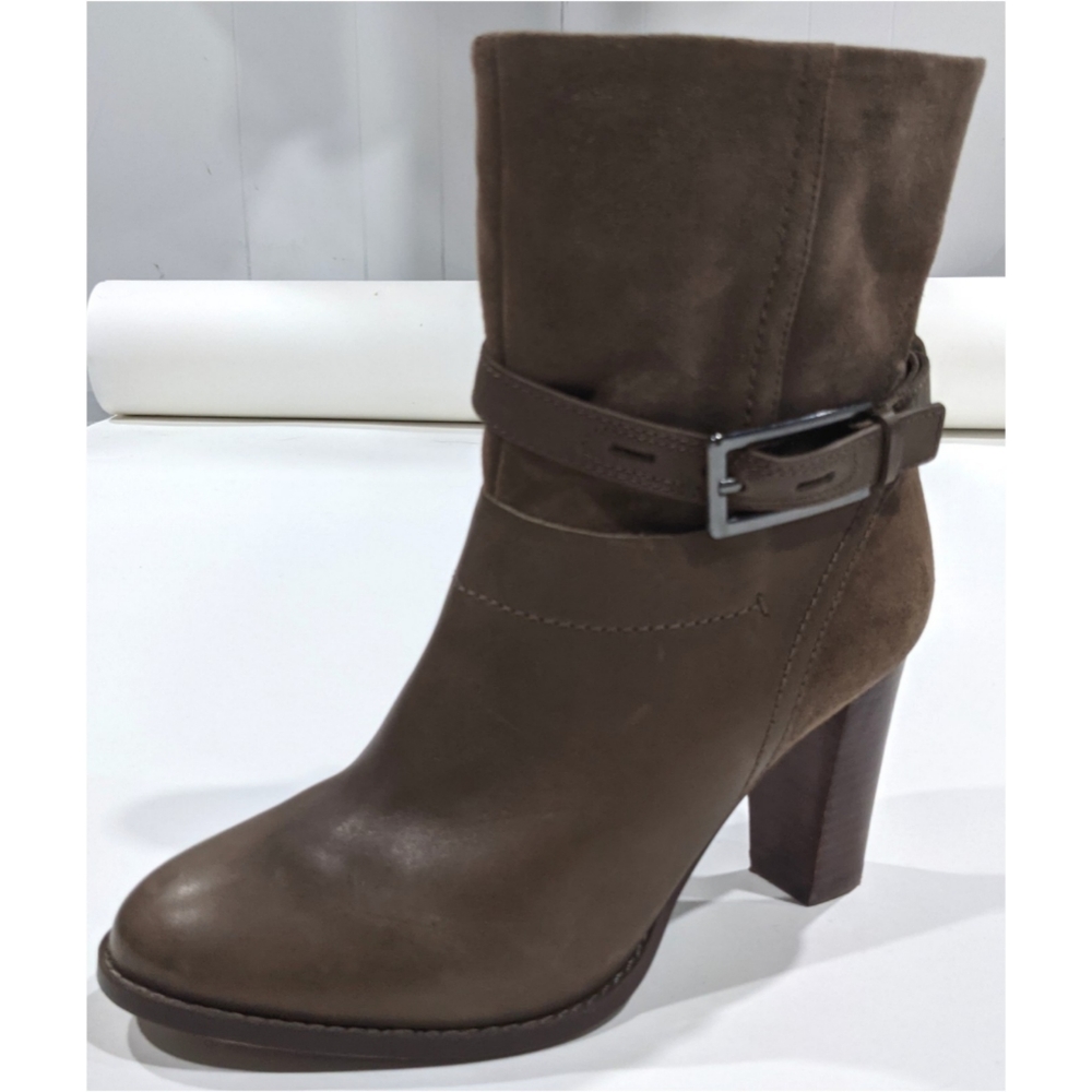 Kacia Garnet Clarks Taupe Leather boots - Picture 6 of 9